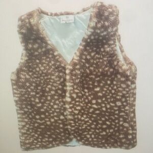 Brown Faux Fur Vest